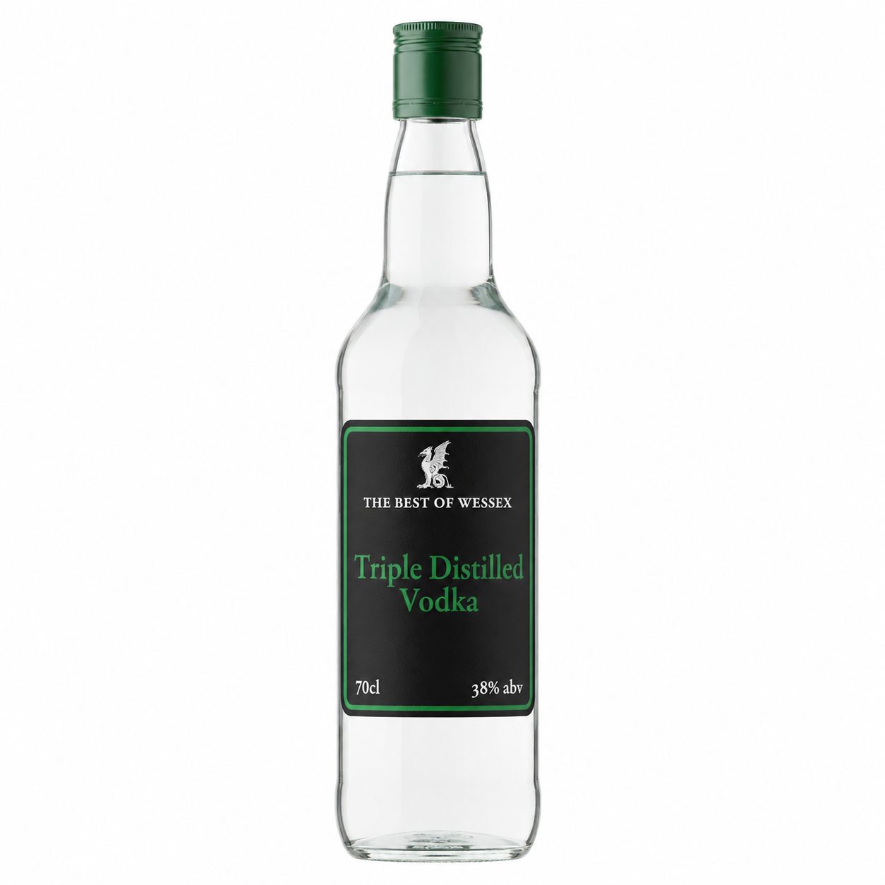 The Best of Wessex Triple Distilled Vodka 38%abv 70cl