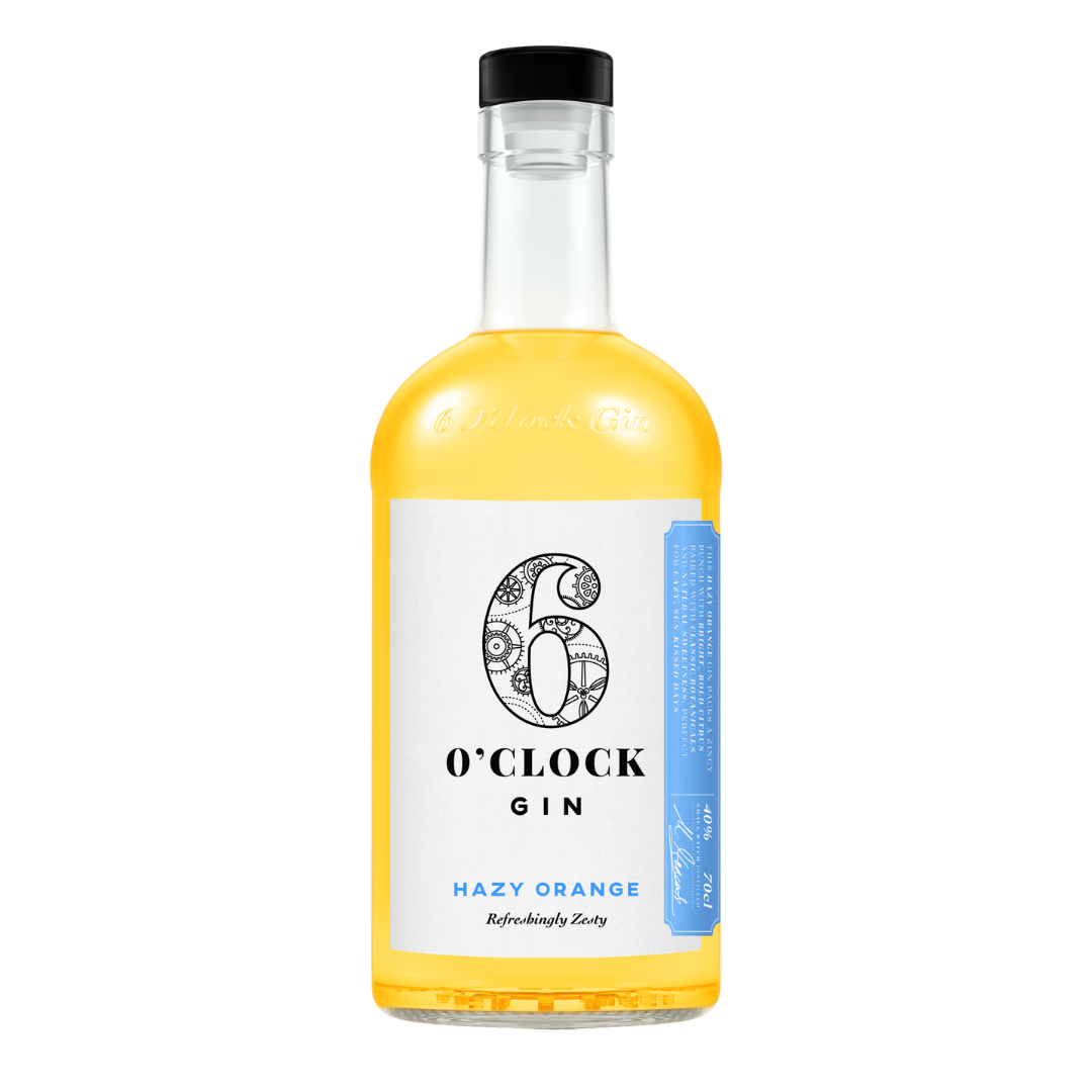 6 0'Clock Hazy Orange gin 70cl