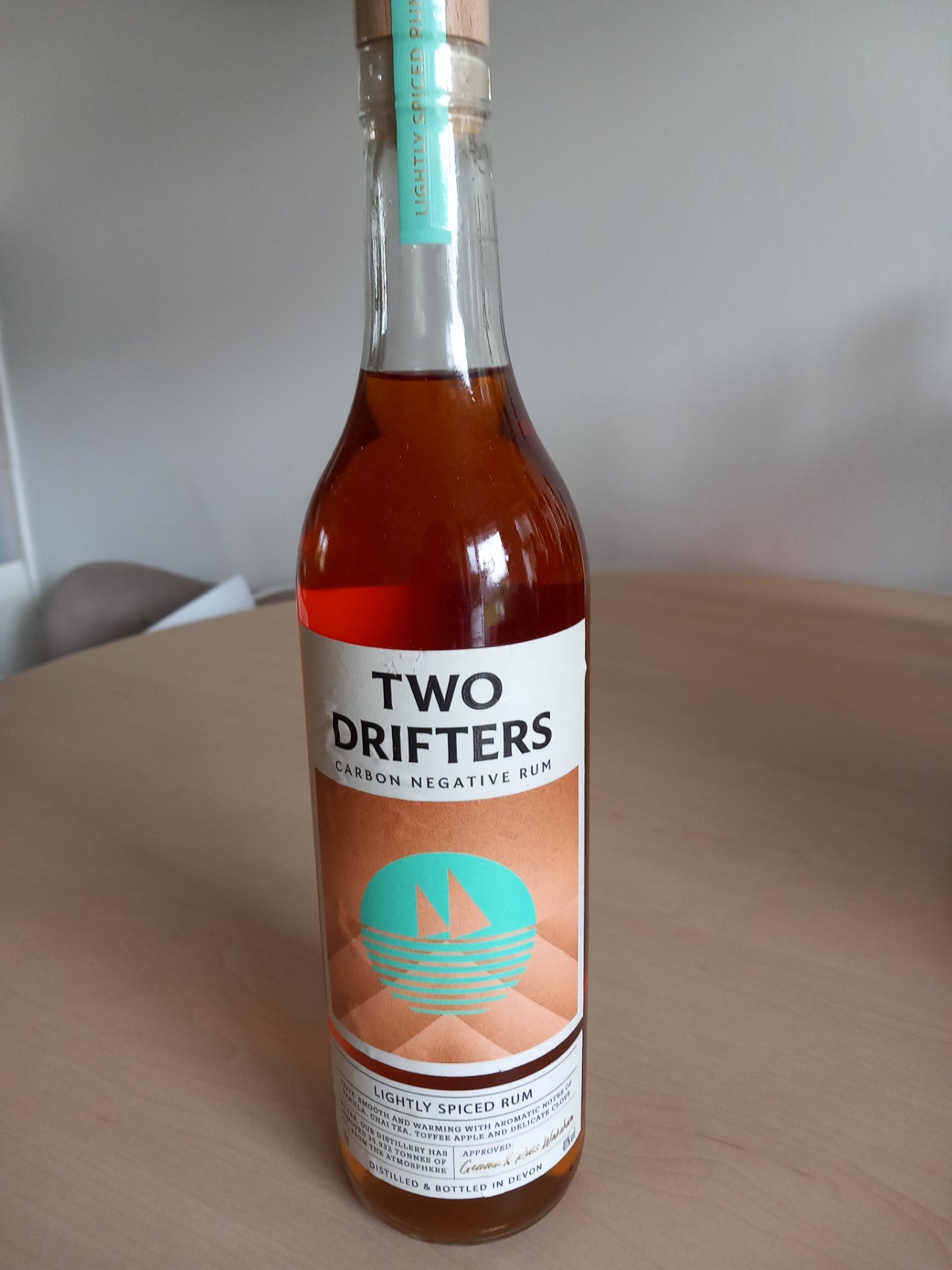 Two Drifters Lightly Spiced Rum 40%abv 70cl